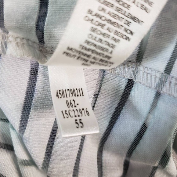 Chico's Zenergy Floral Burnout-Striped Jacket - Chico's 0 = US 4/S - Picture 9 of 12